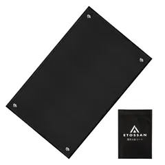 新品 焚き火シート 黒 60×95cm スパッタシート ハトメ付き 耐火 耐熱 防炎 溶接 ガラス繊維 薪ストーブ バーベキュー 焚火シート 焚き火 焚火 BBQ キャンプ 防火シート…