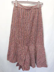 ◇ ⊇ SLY スライ チェック ロング丈 マーメイド スカート サイズ1 オレンジ マルチ レディース E  【1409250035418】