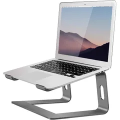 Orionstar ノートパソコン スタンド パソコン スタンド PC プラットフォーム スタンド 姿勢改善 腰痛猫背解消 組み立て式 ラップトップ タブレットスタンド 取り付けやすく 滑り止め 放熱性 アルミ合金製 10-15.6インチに対応 グレー 0