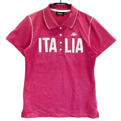 サイズ：M KAPPA GOLF カッパゴルフ  ワッペン付き 半袖ポロシャツ  ピンク系 [240101448272] ゴルフウェア レディース ストスト