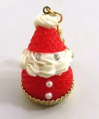 【中古】キーホルダー ストロベリーサンタクロース バッグチャーム 「Q-pot.」