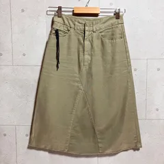 希少 Maison Martin Margiela マルタンマルジェラ KOKONOE期 スカート ひざ丈 カーキ 36 レディース SG286-37のサムネイル