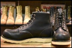 【8D 良品 13年】レッドウィング 9075 アイリッシュセッター 黒 ブラック ハーネス モックトゥ 8179 8130 ブーツ redwing HOPESMORE【FF503】