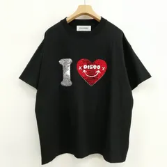 ディスカバード DISCOVERED DC-SS24-LET-02 I LOVE SPANGLES TEE スパンコール ロゴ Tシャツ トップス 美品 1 ブラックのサムネイル