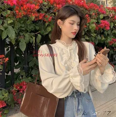 シャツ レディース ブラウス 長袖 シャツ レース パーティー 女子トップス フリル スクール 洋服 通学 発表会 制服 ガールズ フォーマル ワーク 通勤 ant4y581091