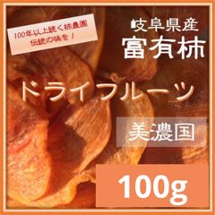 美濃国　ドライフルーツ　富有柿　100グラム(50g×2)  岐阜県産　NO1
