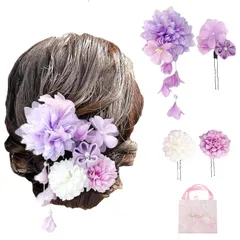 在庫処分　おしゃれ 乙女心 上品精緻 かわいい 着物 ドライフラワー ヘアアクセサリー 和装 夏祭り 花火大会 花見 浴衣 卒業式 成人式 結婚式 ヘッドドレス 七五三 謝恩会 髪飾り お正月 披露宴 写真影 サムコス プレゼント ギフトボックス付き