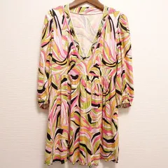 #anc GKITALIYA 伊太利屋 チュニック 9 ピンク マルチ ラインストーン 総柄 レディース [838500]のサムネイル