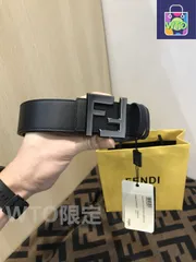 【今日特価】Fendi SIGNATURE 38MM ダブルカラーリベットベルト