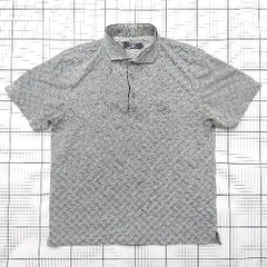 ◇ ⊃ PLAYBOY プレイボーイ チェック柄 半袖 ポロシャツ サイズＬＬ グレー系 レディース E  【1508200029320】