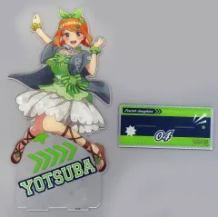 【中古】アクリルスタンド・アクリルパネル 中野四葉 イラストB BIGアクリルスタンド 「五等分の花嫁×UNDERGROUNDCIRCUS」 ベースボールシャツ購入特典