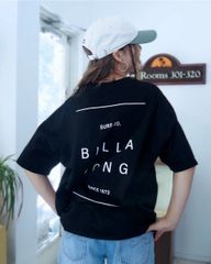 2025春夏 新品【BILLABONG/ビラボン】LINE CLEAN LOGO LOOSE TEE Tシャツ BLK レディース BF013209