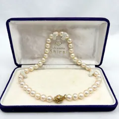 パール アコヤ 真珠 本真珠 ネックレス 大粒 シルバー silver 8.8~9.4mm