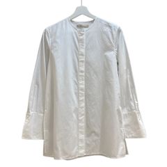 美品✨Cen. セン バイカラータキシードシャツ 袖口フレア切替 ロング