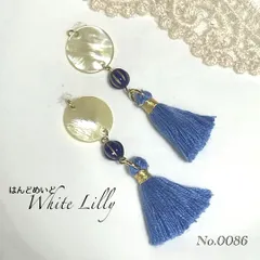 No.0086　タッセル付きピアス