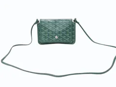極美品 GOYARD PVC クラッチバッグ ファスナー 総柄 グリーン 緑 極美品 GOYARD PVC クラッチバッグ ファスナー 総柄 グリーン 緑