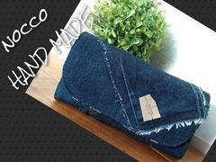 №688【DENIM✖️Leopard LongWallet】👖デニムリメイク長財布♥ヒョウ柄♫