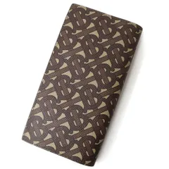 未使用品 バーバリー 折り財布 ホースロゴ キャンバス×レザー ブラウン BURBERRY（財布）のフリマアイテム一覧