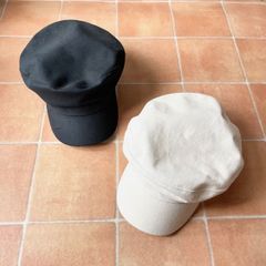 Cotton marin cap      ivory/black