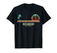 Surfista California Surf Oceanside ヴィンテージサーフボード Tシャツ