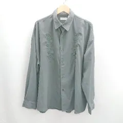 ◇ Θ Nilway 花柄刺繍アクセントルーズシャツ 長袖 シャツ サイズ M グレー系 メンズ E  【1502030049718】のサムネイル