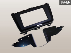【ストア出品】 MAZDA マツダ 純正 GH5AW アテンザ フロント ナビ オーディオ パネル トリム ピアノブラック ステー付き G33C-55211