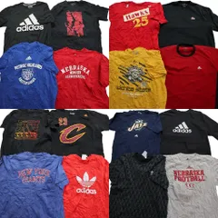 古着卸 まとめ売り スポーツブランドMIX 半袖Tシャツ 16枚セット (メンズ L ) ジョーダン アディダス リーボック チームロゴ  古着 NA1000