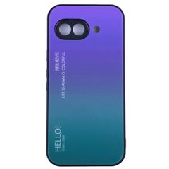 Google Pixel 9a ケース グラデーション ハイブリット ケース 【Color】パープル・ブルー