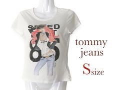 トミー 半袖Tシャツ tommy トミーヒルフィガー ビッグプリント Sサイズ
