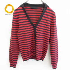 ジル・サンダー JILSANDER ボーダー カットソー カーディガン シルク混 773022