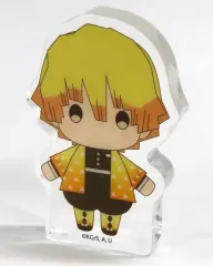 【中古】アクリルスタンド・アクリルパネル 我妻善逸 「鬼滅の刃 ポップアップショップ ～絆の軌跡～ ゆらふわアート ランダムアクリルブロック vol.1」