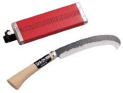 【新品・2営業日で発送】豊稔企販 豊稔 HT-3675 つる切鉈鞘入安来鋼付390　HT-3675のサムネイル