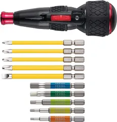 ベッセル(VESSEL) 電動 ボールグリップ ドライバー ビット5本付 電ドラボール 220USB-5 & ヘックスビット 5本組のサムネイル
