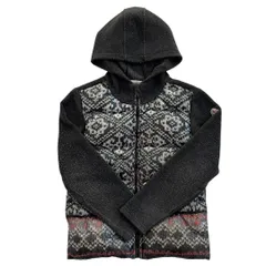 MONCLER モンクレール 長袖パーカー グレー ニット柄 ダウン キッズ