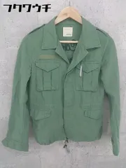 ◇ MOUSSY マウジー ロゴ 刺繍 長袖 ジャケット サイズ1 カーキ マルチ レディース 【中古】 【1002802367984】