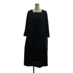 ◆comme des garçonsコムコム　ワンピース　割烹着　ブラック COMME des GARCONS(コムデギャルソン) 11AW wool gabardine