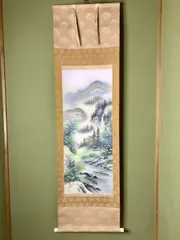♥掛軸　久隅守景　唐子　中国　人物　桐箱付き　掛け軸　骨董品 2025年最新】中国画 掛軸の人気アイテム - メルカリ