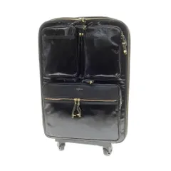 BonJapone 本革キャリーバッグ　バニラ&ブラック BonJapone 本革キャリーバッグ バニラ&ブラック BonJapone 本革