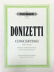 ドニゼッティ クラリネット小協奏曲 変ロ長調 (クラリネット,ピアノ) 輸入楽譜 Donizetti Concertino B-Dur major 洋書