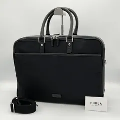 2024年最新】フルラ FURLA ショルダーバッグ 黒 ナイロン×レザー ...