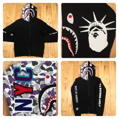 A BATHING APE ニューヨーク10周年記念 シャークパーカー RSVP