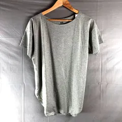ユニクロ UNIQLO カットソータグ付き 半袖 エアリズム シームレスボートネックロングT グレー Lサイズ 2025083100186