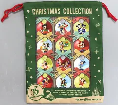 【中古】雑貨 ミッキー＆ミニー クリスマスコレクション 巾着 「東京ディズニーリゾート35周年 HappiestCelebration!」 東京ディズニーリゾート限定