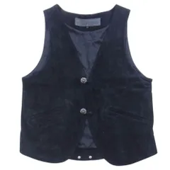 CHROME HEARTS クロムハーツ（原本無） ベスト 国内正規品 2B クロスボール ヌバック スエードレザー ベスト ブラック系 M【中古】のサムネイル