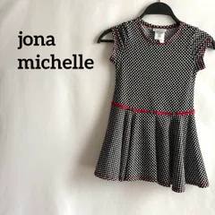 110?120cm相当jona michelleワンピース半袖スカート水玉ドット