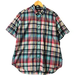 古着 00年代~ ノーティカ NAUTICA CLASSIC FIT マドラスチェック 半袖 ボタンダウンシャツ メンズL相当/eaa572952のサムネイル
