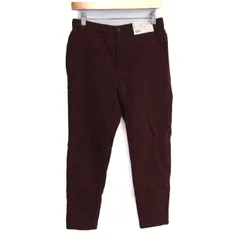 ユニクロ ロングパンツ ブロックテックウォームイージーパンツ 未使用 ストレッチ ボトムス レディース Mサイズ エンジ UNIQLO