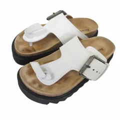 アクネ ストゥディオズ Acne Studios シャークソール プラットフォーム トングサンダル FN-WN-SHOE000540 レザー スエード 厚底 白 ホワイト 36 23cm IBO76のサムネイル