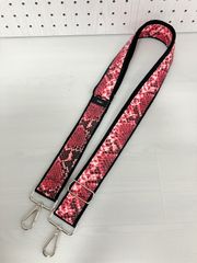 ハンドメイド＊ショルダーストラップ フェイクレザー パイソン赤(893)