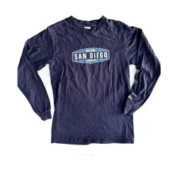 90s-00s【輸入古着】SAN DIEGO サンディエゴ プリント ロンT US古着 アメカジ ヴィンテージのサムネイル